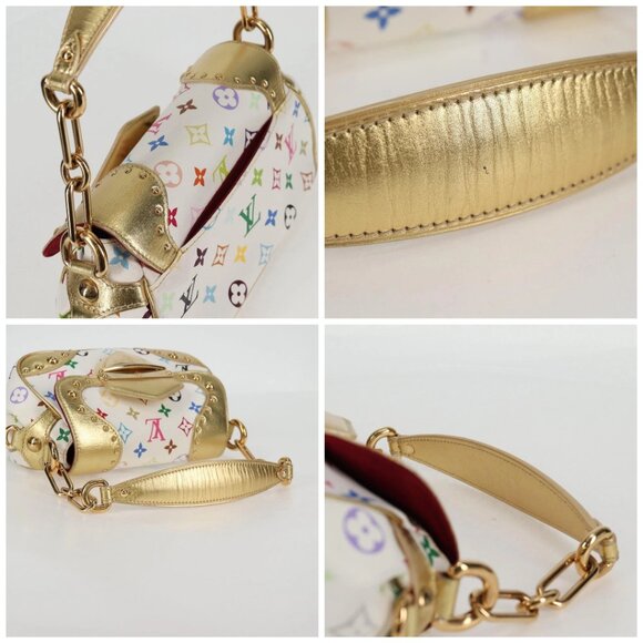 LOUIS VUITTON Monogram Multicolor Marilyn Shoulder Bag White M40206 Auth 138531A - Picture 16 of 16